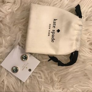 new mint green kate spade earrings